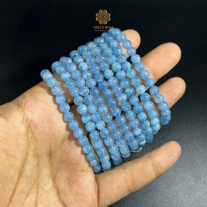 Alternative view of Lựa Chọn của Người Tinh Tế: Vòng Tay Bản Aquamarine Trong Xanh VIP Đẳng Cấp #VTAQ459