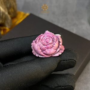 Alternative view of Sự Sang Trọng Tinh Tế với Ruby Thiên Nhiên và Nét Dịu Dàng của Hoa Mẫu Đơn #MĐRB41029