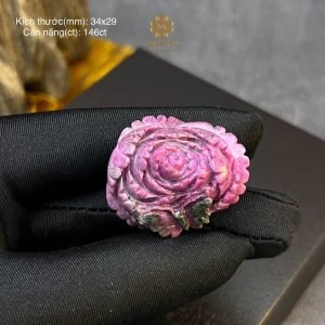 Đẳng Cấp và Tinh Khiết: Ruby Thiên Nhiên Gặp Gỡ Hoa Mẫu Đơn #MĐRB41469