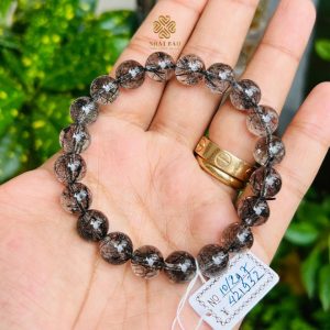 Tôn vinh vẻ đẹp tự nhiên: Vòng Tay Thạch Anh Tóc Đen VIP đỉnh cao thời trang #VTTĐ4109