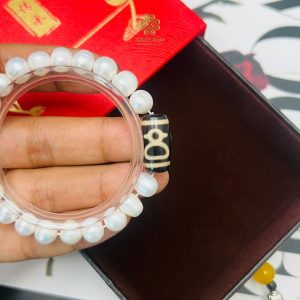 Alternative view of Đẳng Cấp và Lạ Mắt: Vòng Tay Pearl x Dzi cao cấp #VTPD499