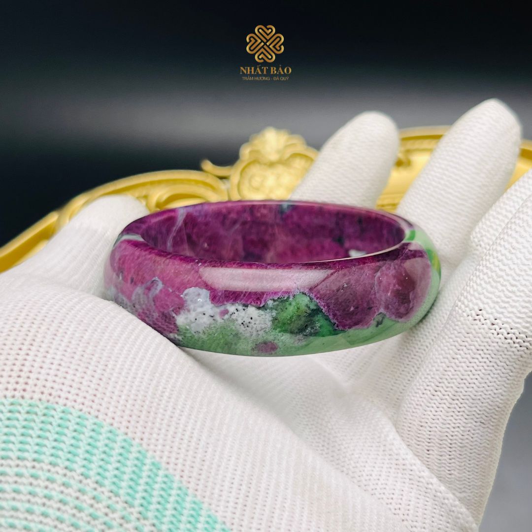 Tinh Khiết và Quý Phái: Vòng Tay Bản Ruby Thiên Nhiên Hút Mắt #VTRB4539 - Ảnh 5