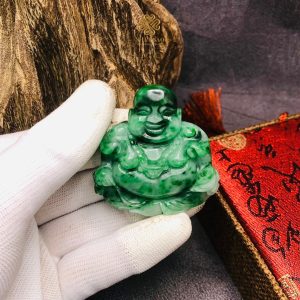 Alternative view of Mang Phúc Lộc Về Nhà: Tượng Cẩm Thạch Sơn Thuỷ Phật Di Lạc #DLST4499