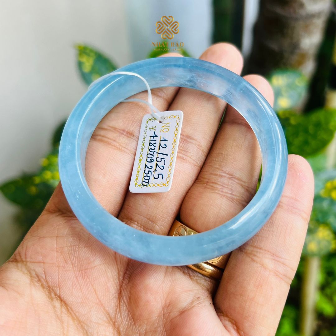 Đẳng Cấp Và Độc Đáo: Aquamarine Trong Xanh VIP Trong Vòng Tay Bản Sáng Tạo #VTAQ4529 - Ảnh 4