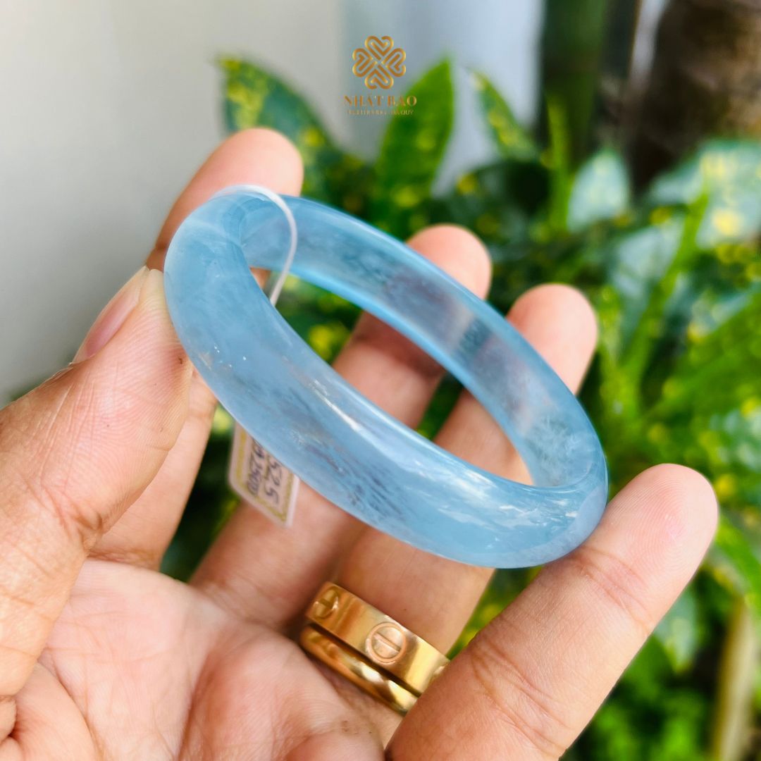 Đẳng Cấp Và Độc Đáo: Aquamarine Trong Xanh VIP Trong Vòng Tay Bản Sáng Tạo #VTAQ4529 - Ảnh 3