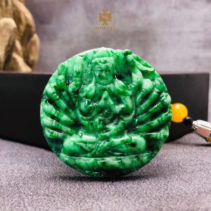 Alternative view of Nghệ Thuật Tinh Tế: Mặt Tượng Cẩm Thạch Sơn Thuỷ Phật Thiên Thủ Thiên Nhãn #TTTN4519