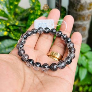 Quý Phái và Độc Đáo: Vòng Tay Thạch Anh Tóc Đen VIP #VTTĐ489
