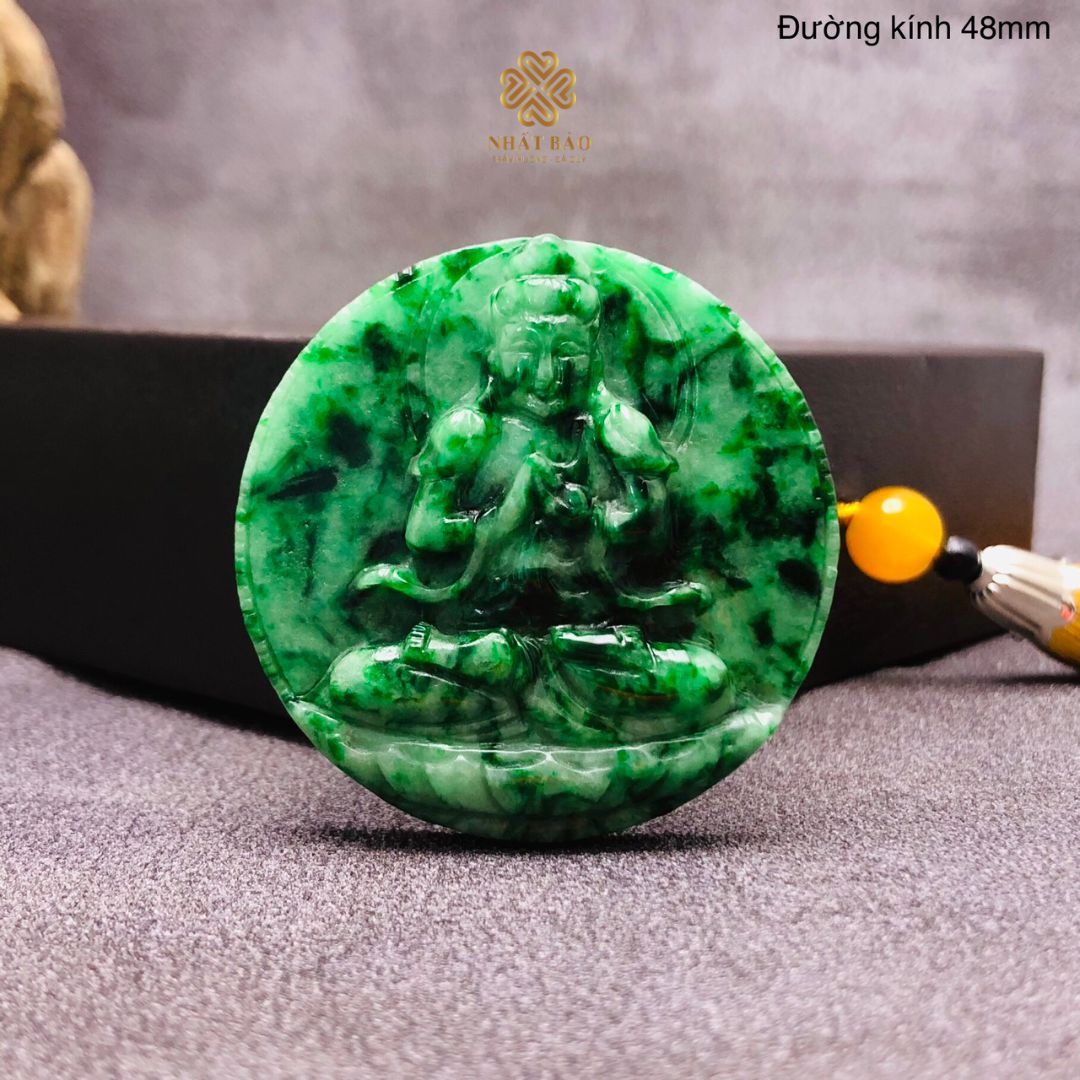Khám Phá Sự Tĩnh Lặng: Mặt Tượng Cẩm Thạch Sơn Thuỷ - Phật Như Lai Đại Nhật #NLĐN4489