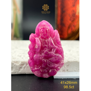 Linh Thiêng và Bình An: Tượng Quán Âm Phong Thủy Ruby Thiên Nhiên #QARB4989