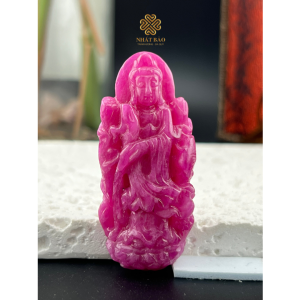 Alternative view of Đẳng Cấp và Phú Quý: Tượng Quán Âm Phong Thủy Từ Ruby Thiên Nhiên #QARB41089