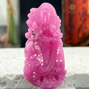 Ruby Thiên Nhiên: Vẻ Đẹp Quán Âm Phong Thủy Tự Nhiên Tinh Khôi #QARB4749