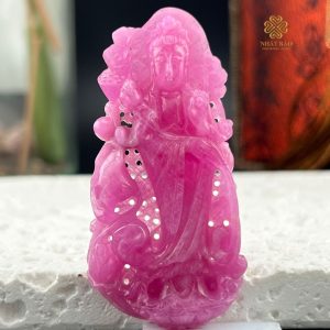 Alternative view of Ruby Thiên Nhiên: Vẻ Đẹp Quán Âm Phong Thủy Tự Nhiên Tinh Khôi #QARB4749