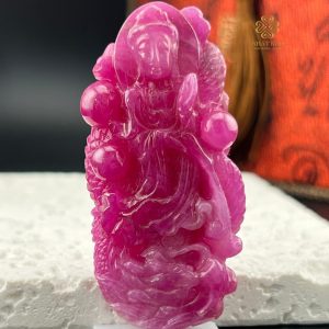 Kết Nối Tâm Linh với Tượng Quán Âm Ruby Thiên Nhiên Phong Thủy #QARB41609