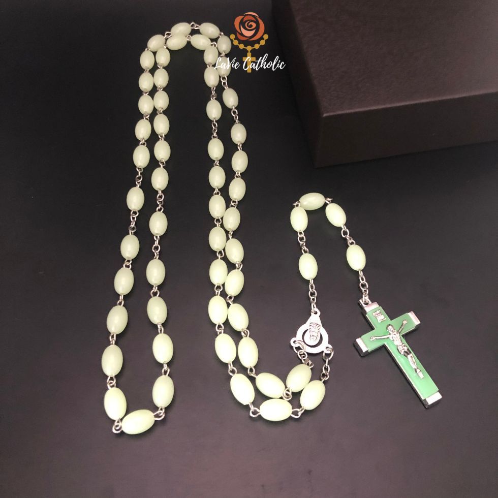 Tràng Hạt Mân Côi.Hạt Dài. Phát Sáng Ban Đêm. MC4179. - Ảnh 2