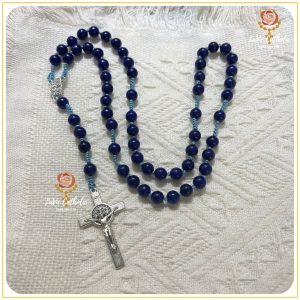 Alternative view of Tràng Hạt Mân Côi 50 Hạt Đá Lapis Lazuli LaVie Catholic