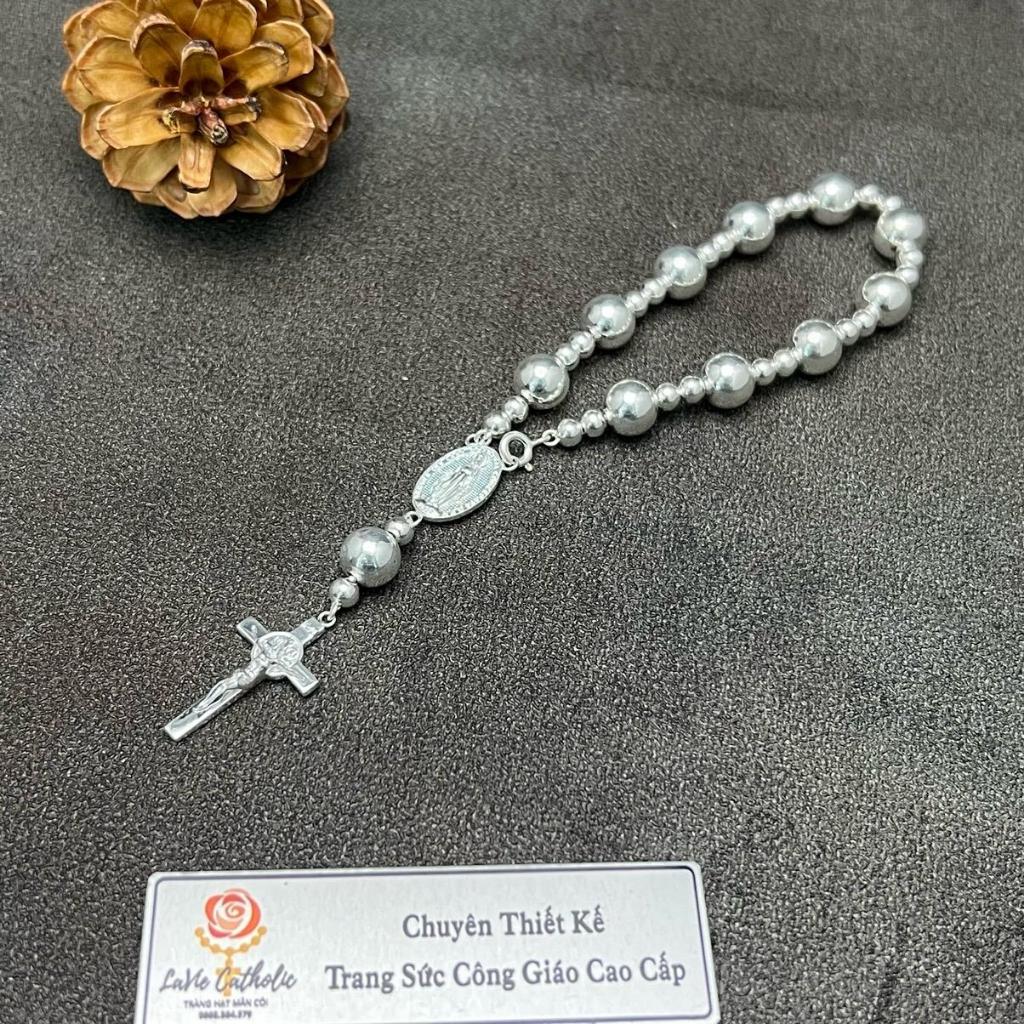 Vòng Tay Mân Côi 10 Hạt Thánh Giá - Đức Mẹ - Ảnh 4