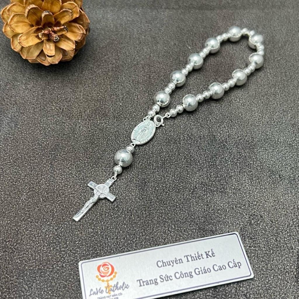 Vòng Tay Mân Côi 10 Hạt Thánh Giá - Đức Mẹ - Ảnh 3