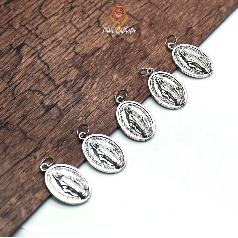 Mặt Dây Đức Mẹ Ban Ơn. Hợp Kim Đúc Thủ Công. MM4029. - Ảnh 4