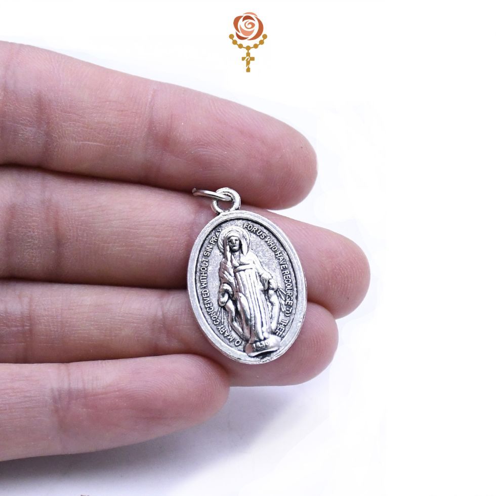 Mặt Dây Đức Mẹ Ban Ơn. Hợp Kim Đúc Thủ Công. MM4029. - Ảnh 3