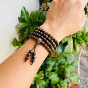 Vòng Tay 108 Hạt 7mm Trầm Hương Rừng Dó Indo Cao Cấp