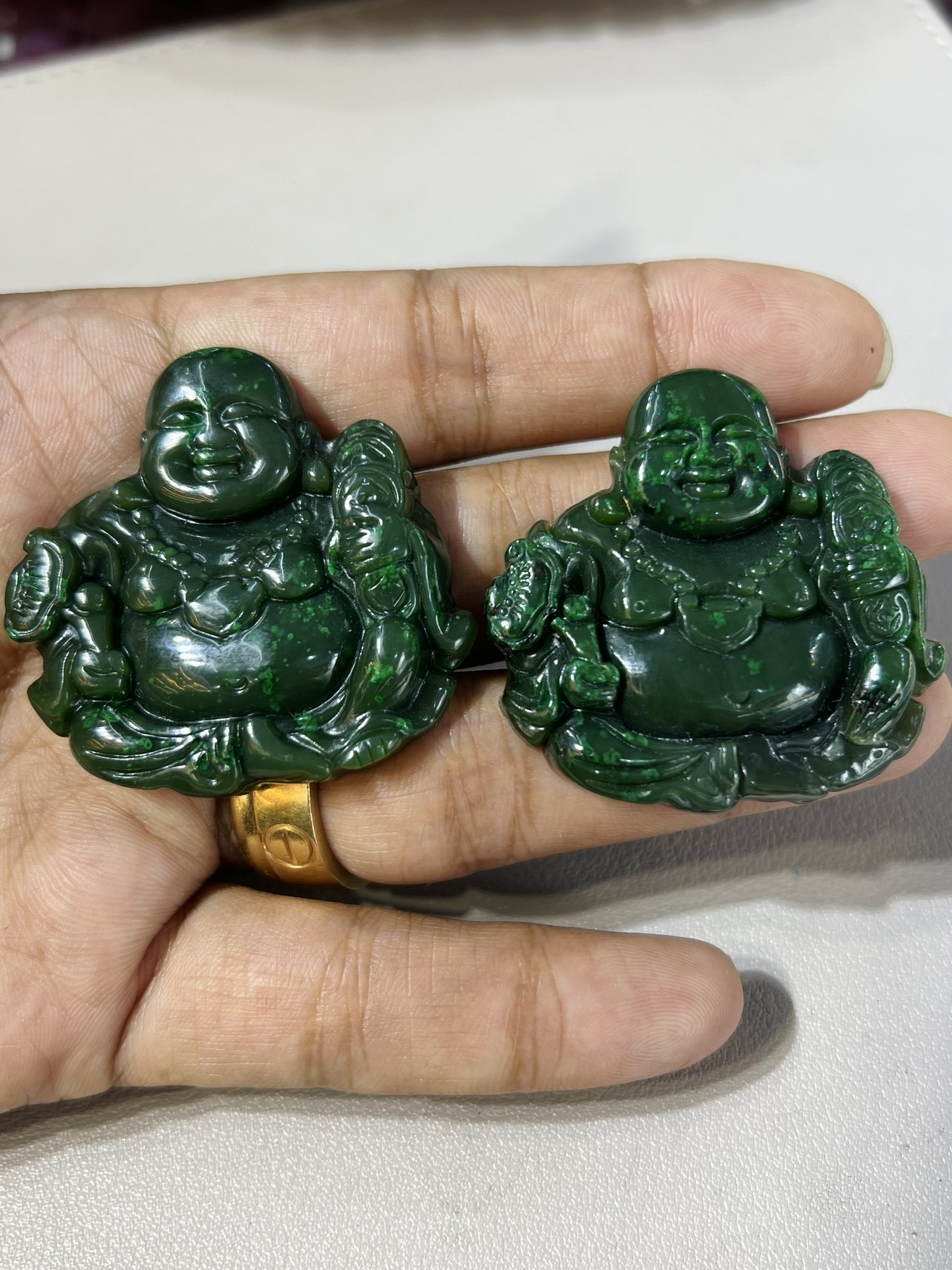 Tượng Phật Di Lạc Tát Đá Ngọc Bích Thiên Nhiên. - Ảnh 2