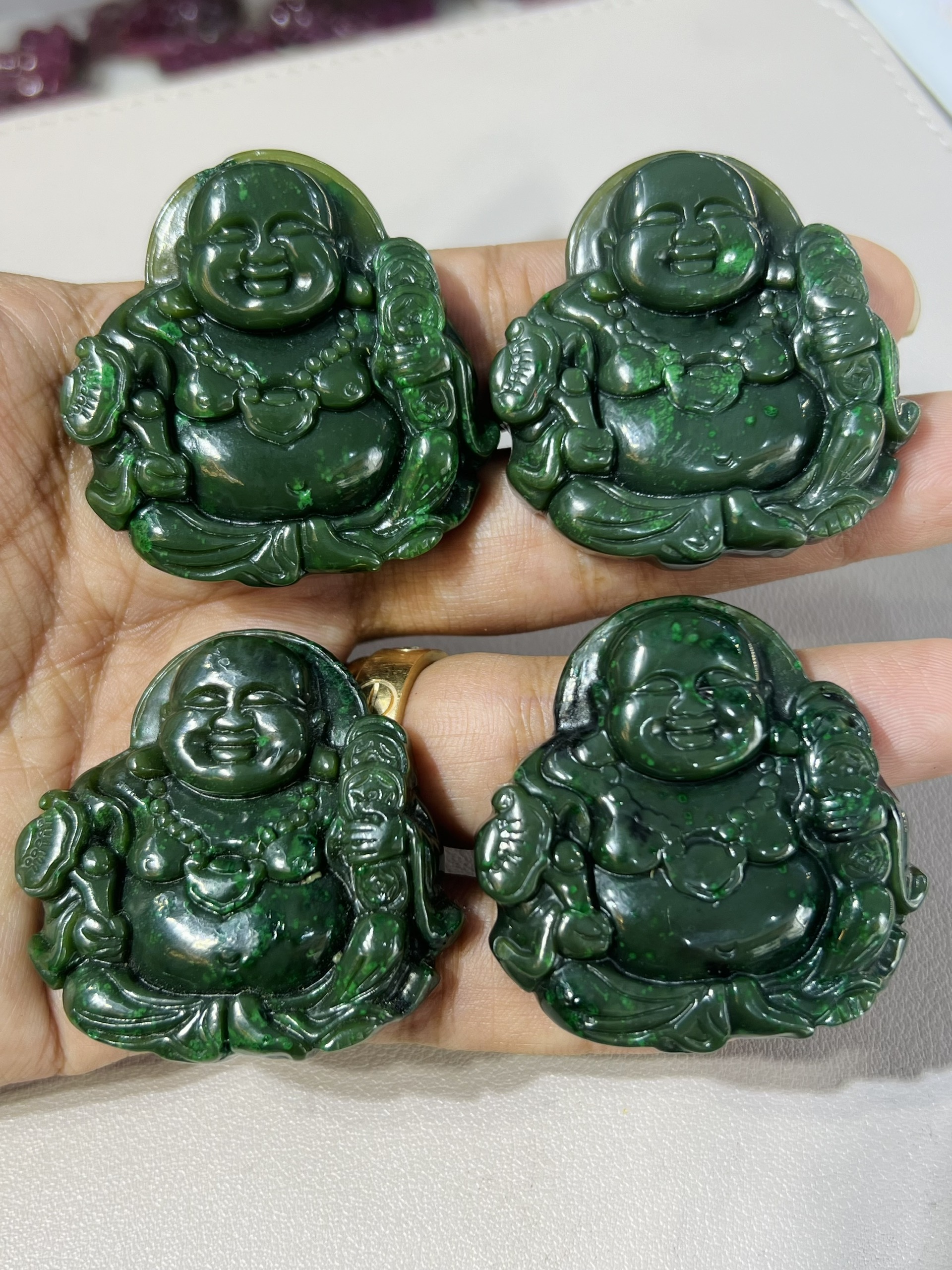Tượng Phật Di Lạc Tát Đá Ngọc Bích Thiên Nhiên. - Ảnh 3