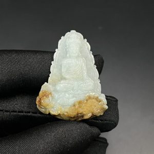 Tượng Phật A Di Đà Tạc Đá Cẩm Thạch Thiên Nhiên.