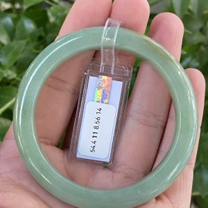 Alternative view of Vòng Ngọc Phỉ Thúy Lục Huyết Lục Huyết Chất Mịn Type A Ni 54 Bản 111