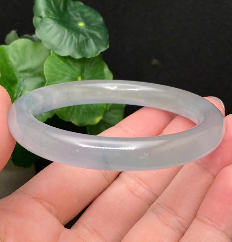 Vòng Cẩm Thạch Lam Băng Thiên Nhiên Ni 57 - Ảnh 4