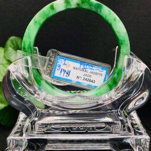 Vòng Cẩm Thạch Xanh Lý Hoa Bay Ni 51