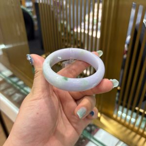Alternative view of Vòng Cẩm Thạch Phỉ Thuý TypeA - Tím Lý Xuân Tài - Bản He Ni 53/54