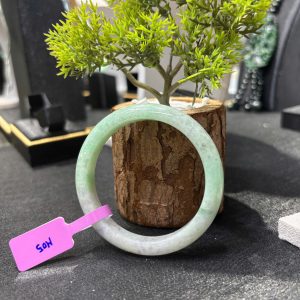 Vòng Cẩm Thạch Phỉ Thuý TypeA - Tím Lý Xuân Tài Tím nhạt - Ni 53/54