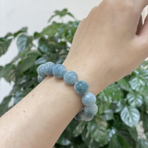 Alternative view of Vòng tay chuỗi Ngọc Cẩm Thạch TypeA - màu Xanh Dương Blue Độc Lạ Cá Tính