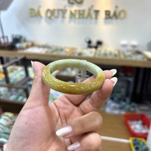 Vòng Cẩm Thạch Phỉ Thuý TypeA- Hoàng Phỉ - Ni 52.5