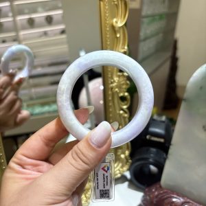 Vòng Cẩm Thạch Phỉ Thuý TypeA- Bạch Ngọc Tím Lý Xuân Tài - Ni 54