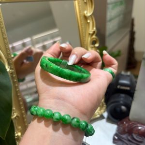 Vòng Cẩm Thạch Phỉ Thuý TypeB - Sơn Thuỷ Lý Bản Vuông -Ni 49/52
