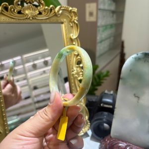 Vòng Cẩm Thạch Phỉ Thuý TypeA - Hoàng Phỉ Điểm Lý - Ni 59