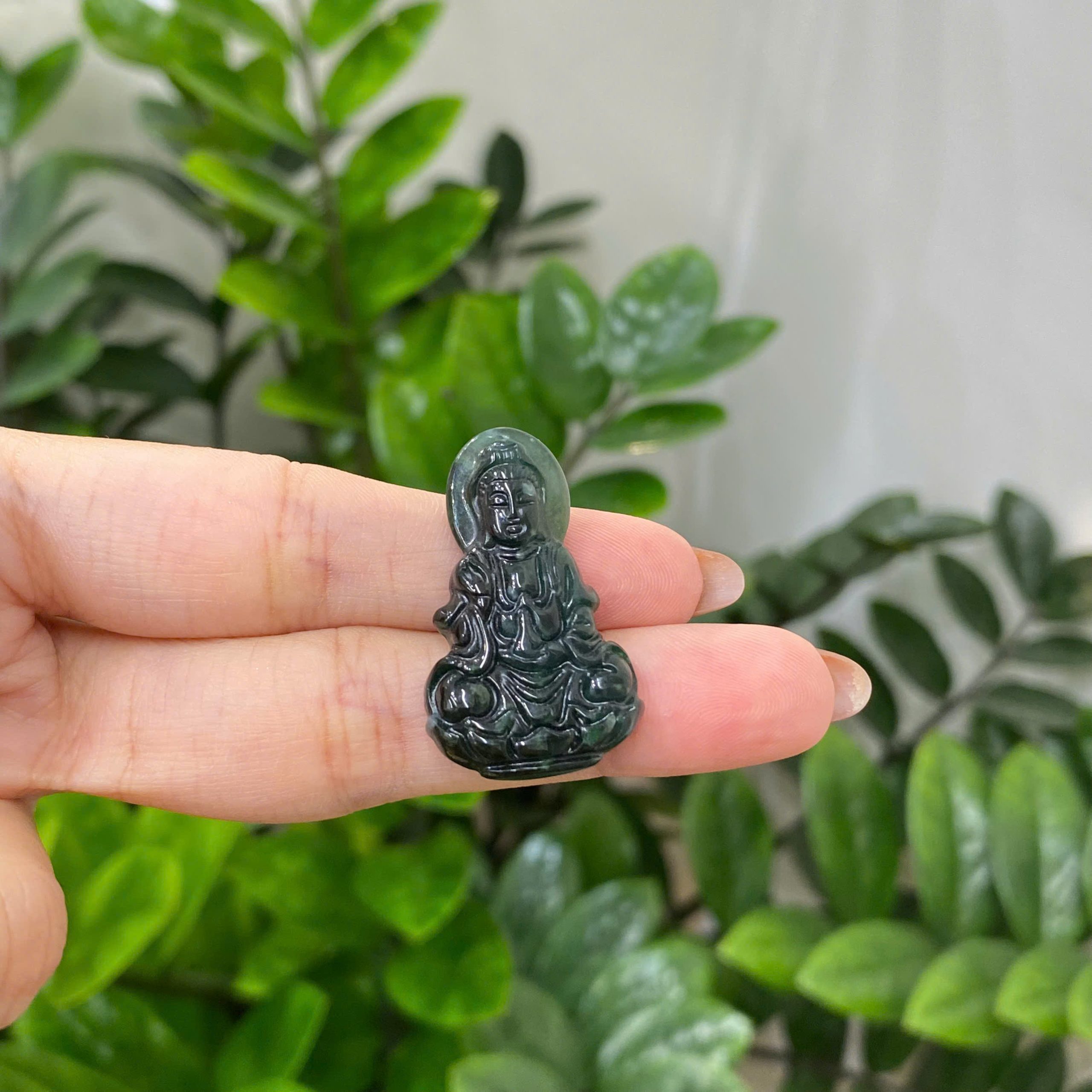 Tượng Phật Ngọc Guatemala (Tặng Kèm Dây Cao Cấp)- 3.5-4cm - Ảnh 2