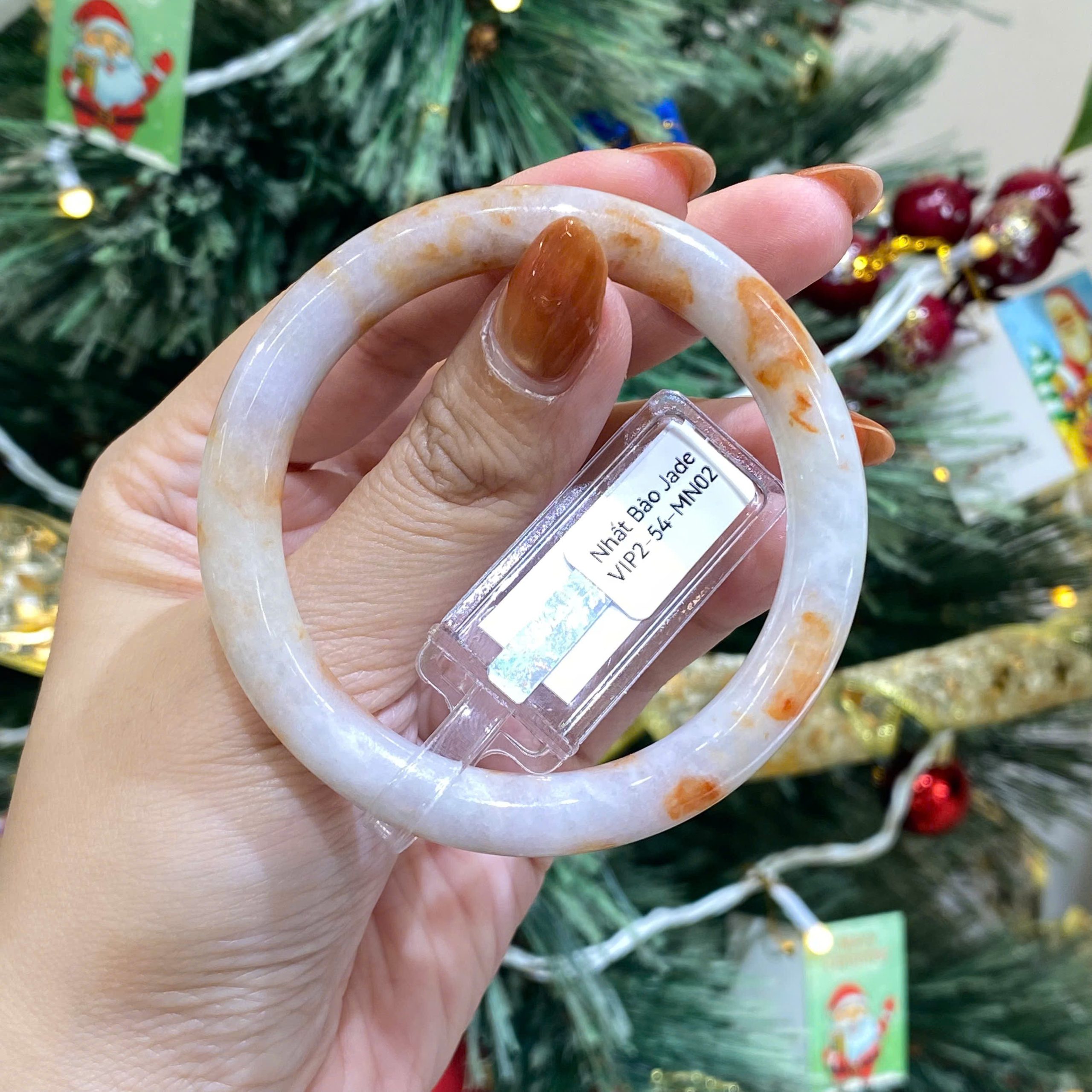 Vòng Cẩm Thạch Phỉ Thuý TypeA - Hoa Bay Phỉ Cam-Ni 54 - Ảnh 4