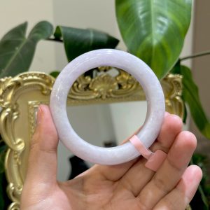 Vòng Cẩm Thạch Phỉ Thúy TypeA - Tím nhẹ trong - Ni54