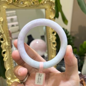 Vòng Cẩm Thạch Phỉ Thúy TypeA - Tím Lý Nhẹ Trong  - Ni 54