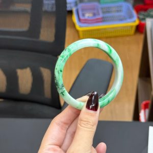Vòng Cẩm Thạch Ngọc Phí Thuỷ Type A- Lý Táo Tươi - Ni 55